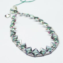 Load image into Gallery viewer, Natural Mystic Topaz Faceted Square Cut Gemstone Loose Pair Beads 7pc 8mm - Jalvi &amp; Co.