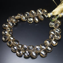 Load image into Gallery viewer, Natural Mystic Yellow Quartz Faceted Heart Drop Beads 8mm 9mm 8&quot; - Jalvi &amp; Co.