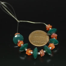 Load image into Gallery viewer, Natural Orange Carnelian Faceted Rondelle Gemstone Beads Strand 3" 4mm 10mm - Jalvi &amp; Co.