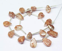 Load image into Gallery viewer, Natural Orange Silverite Smooth Pear Drop Gemstone Loose Bead Strand 8mm 12mm 8&quot; - Jalvi &amp; Co.