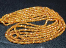 Load image into Gallery viewer, Natural Orange Spessartine Garnet Rondelle Faceted Beads Strand 8&quot; 3mm 4.5mm - Jalvi &amp; Co.