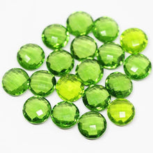 Load image into Gallery viewer, Natural Peridot Green Quartz Faceted Round Beads 10mm 10pc - Jalvi &amp; Co.