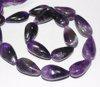 Natural Pink Amethyst Smooth Pear Drop Gemstone Loose Beads Strand 14" 10mm 16mm - Jalvi & Co.