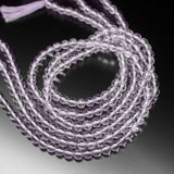 Natural Pink Amethyst Smooth Round Ball Gemstone Loose Spacer Beads 13