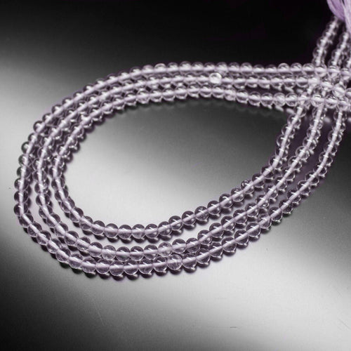 Natural Pink Amethyst Smooth Round Ball Gemstone Loose Spacer Beads 13