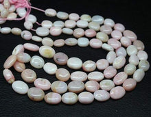 Load image into Gallery viewer, Natural Pink Opal Smooth Oval Beads Necklace Gemstone Jewelry 18&quot; 9mm 14mm - Jalvi &amp; Co.