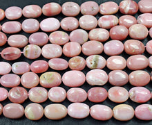 Load image into Gallery viewer, Natural Pink Opal Smooth Oval Finding Loose Gemstone Beads Strands 16mm 10mm 11&quot; - Jalvi &amp; Co.