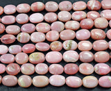 Natural Pink Opal Smooth Oval Finding Loose Gemstone Beads Strands 16mm 10mm 11