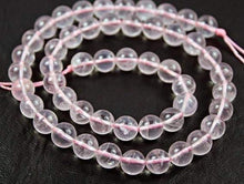 Load image into Gallery viewer, Natural Pink Rose Quartz Smooth Round Beads 8mm 16inches - Jalvi &amp; Co.