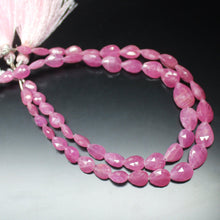 Load image into Gallery viewer, Natural Pink Sapphire Faceted Pear Drops Loose Gemstone Beads Strand 4&quot; 7mm 11mm - Jalvi &amp; Co.