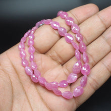 Load image into Gallery viewer, Natural Pink Sapphire Faceted Pear Drops Loose Gemstone Beads Strand 4&quot; 7mm 11mm - Jalvi &amp; Co.