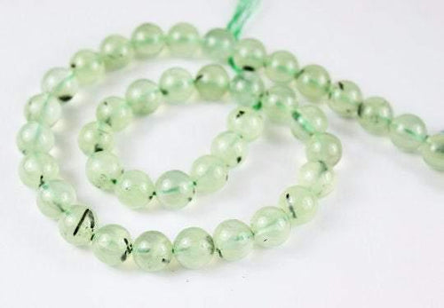 Natural Prehnite Smooth Round Ball Gemstone Loose Beads Strand 10mm 16