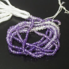 Load image into Gallery viewer, Natural Purple Amethyst Faceted Rondelle Beads 3mm 13inches - Jalvi &amp; Co.