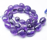 Natural Purple Amethyst Faceted Tumble Gemstone Loose Beads Strand 8