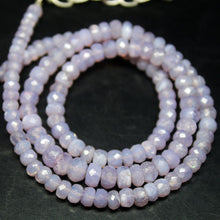 Load image into Gallery viewer, Natural Purple Scorolite Faceted Rondelle Beads 4mm 4.5mm 15inches - Jalvi &amp; Co.