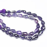 Natural Purple Zircon Faceted Teardrop Beads 7mm 11mm 6inches