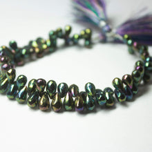 Load image into Gallery viewer, Natural Rainbow Mystic Topaz Faceted Teardrop Beads 7.5mm 8.5mm 8inches - Jalvi &amp; Co.