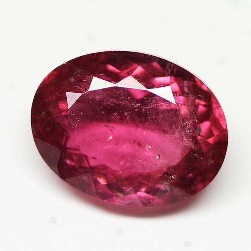 Natural Rare Rubellite Pink Tourmaline Faceted Oval Loose Gemstone 8.11 ct. - Jalvi & Co.