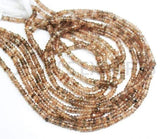 Natural Red Andalusite Faceted Rondelle Loose Gemstone Beads Strand 13