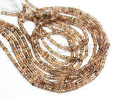 Natural Red Andalusite Faceted Rondelle Loose Gemstone Beads Strand 13