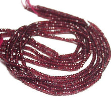 Load image into Gallery viewer, Natural Red Garnet Faceted Rondelle Beads 4mm 4.5mm 13inches - Jalvi &amp; Co.