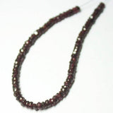 Natural Red Garnet Faceted Rondelle Beads 4mm 6inches
