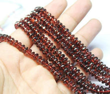 Load image into Gallery viewer, Natural Red Garnet Faceted Rondelle Beads 5.5mm 7.5mm 15inches - Jalvi &amp; Co.