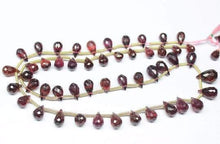 Load image into Gallery viewer, Natural Red Garnet Faceted Teardrop Beads 6.5mm 9.5mm 19inches - Jalvi &amp; Co.