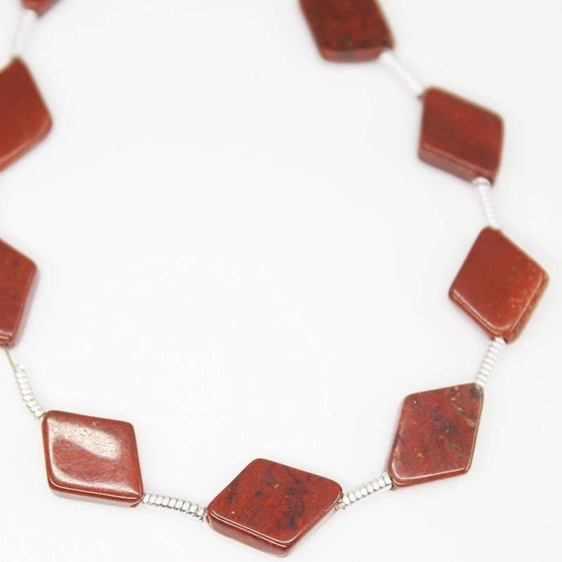 Natural Red Jasper Smooth Fancy Beads 9mm 10mm 50pc - Jalvi & Co.