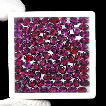 Load image into Gallery viewer, Natural Rhodolite Garnet Loose Untreated Gemstones Lot 20 Pcs 6mm*4mm Oval Cut - Jalvi &amp; Co.