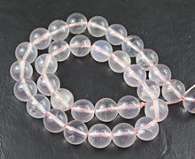 Load image into Gallery viewer, Natural Rose Quartz Smooth Round Ball Gemstone Loose Beads Strand 12mm 16&quot; - Jalvi &amp; Co.