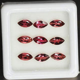 Natural Rubellite Pink Tourmaline Marquise Cut Loose Gemstone Pair 9pc 1.89Ct