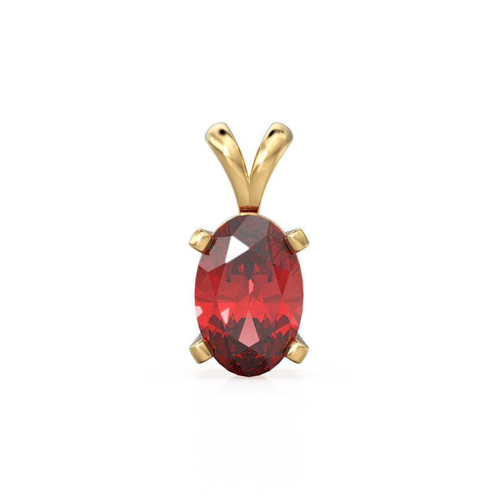 Natural Ruby Charm, 18k Solid Gold Charm, Handmade Gold Charm, Designer Ruby Gemstone Pendant, Charms Necklace, Ruby July Birthstone Charm - Jalvi & Co.