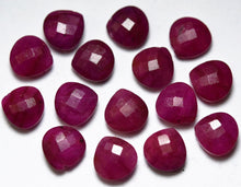 Load image into Gallery viewer, Natural Ruby, Side Drilled Faceted Heart Shape, Size 8mm 5 Match Pair - Jalvi &amp; Co.