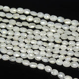 Natural Silverite Faceted Oval Spacer Gemstone Loose Beads Strand 6mm 8