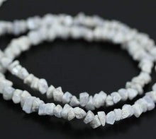 Load image into Gallery viewer, Natural Silverite White Tumble Nugget Uneven Rough Gemstone Beads 5mm 6mm 7&quot; - Jalvi &amp; Co.