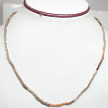 Load image into Gallery viewer, Natural Tundra Sapphire Faceted Rondelle Beads Necklace 2.5mm 20&quot; - Jalvi &amp; Co.