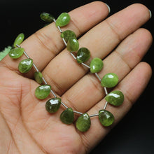 Load image into Gallery viewer, Natural Vessonite Faceted Pear Drops Gemstone Loose Beads Strand 10mm 12mm 4&quot; - Jalvi &amp; Co.