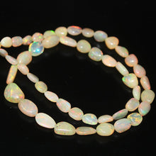 Load image into Gallery viewer, Natural Welo Fire Ethiopian Opal Smooth Tumble Gemstone Loose Beads 11mm 5mm 16&quot; - Jalvi &amp; Co.