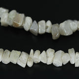 Natural White Silverite Nugget Uneven Gemstone Loose Spacer Beads Strand 8