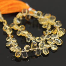 Load image into Gallery viewer, Natural Yellow Citrine Smooth Pear Drops Briolette Loose Gem Beads 5&quot; 7mm 13mm - Jalvi &amp; Co.