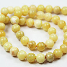 Load image into Gallery viewer, Natural Yellow Opal Smooth Ball Round Loose Gemstone Spacer Craft Beads 14&quot; 10mm - Jalvi &amp; Co.