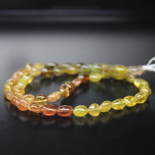 Load image into Gallery viewer, Natural Yellow Tourmaline Smooth Tumble Beads 9mm 10.5mm 15inches - Jalvi &amp; Co.