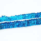 Neon Apatite Smooth Heishi Cube Beads Loose Gemstone Strand 4mm 6mm 16