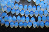 New Arrival, 20 Pcs,Superb-Finest Quality,Opal Blue Quartz Faceted Dew Drops Shape Briolettes, 11-12mm Size,