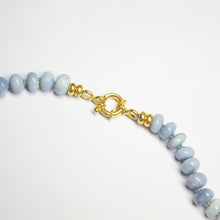 Load image into Gallery viewer, Pale Blue Opal Knotted Necklace - Jalvi &amp; Co.