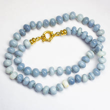 Load image into Gallery viewer, Pale Blue Opal Knotted Necklace - Jalvi &amp; Co.