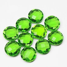 Load image into Gallery viewer, Peridot Green Quartz Faceted Round Cut Loose Matching Pair Beads 6pc 12mm - Jalvi &amp; Co.