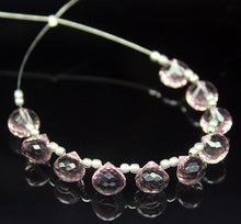 Load image into Gallery viewer, Pink Amethyst Quartz Faceted Onion Beads 7mm 10pc - Jalvi &amp; Co.