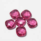 Pink Quartz Faceted Cushion Beads 8mm 10pc